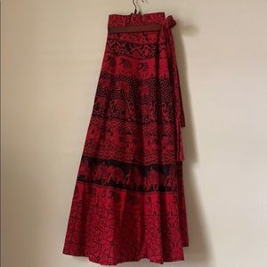 Lovely boho Indian wrap skirt